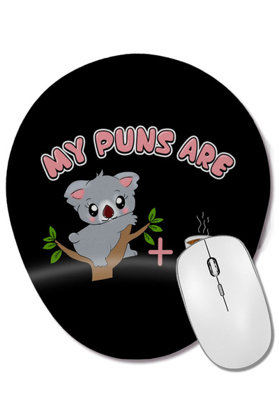 BASKI DÜNYASI Mouse Pad oval cu suport pentru încheietura mâinii, cu design d...