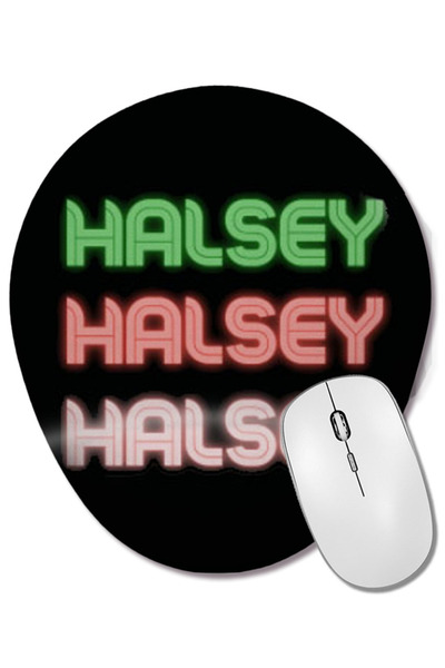 BASKI DÜNYASI Halsey Halsey Halsey Mouse Pad oval cu suport pentru încheietur...