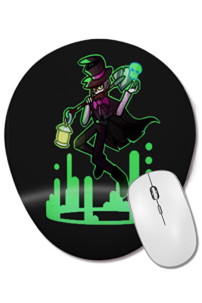 BASKI DÜNYASI Mouse Pad oval Mortis Brawl Stars cu suport pentru încheietura mâinii