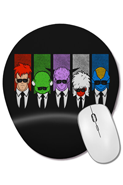 BASKI DÜNYASI Ginyu Force Reservoir Ginyu Mouse Pad oval cu suport pentru înc...