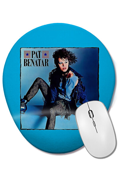 BASKI DÜNYASI Mouse Pad oval Pat Benatar cu suport pentru încheietura mâinii