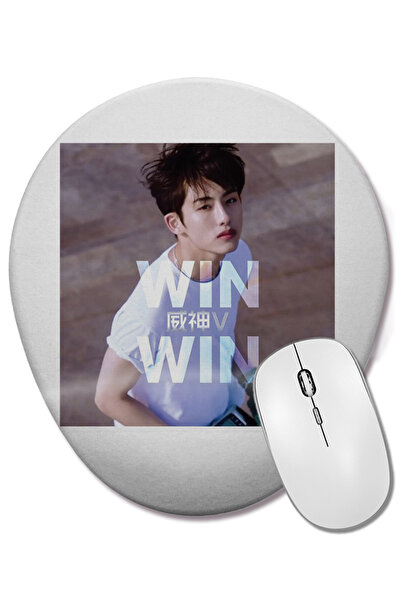 BASKI DÜNYASI Winwin WayV - Mouse Pad oval cu suport pentru încheietura mâinii