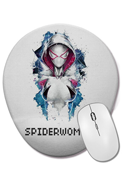 BASKI DÜNYASI Mouse Pad oval Spider Woman cu suport pentru încheietura mâinii