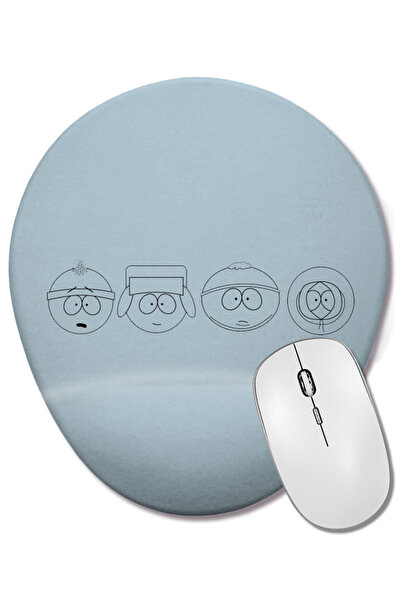 BASKI DÜNYASI South Park The Boys Mouse Pad oval cu suport pentru încheietura mâinii