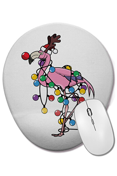 BASKI DÜNYASI Празнична овална подложка за мишка с подложка за китката