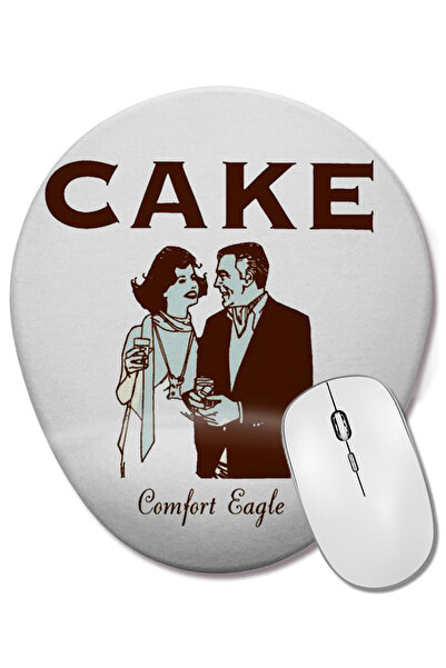 BASKI DÜNYASI Mouse Pad oval Cake Comfort Eagle cu suport pentru încheietura ...