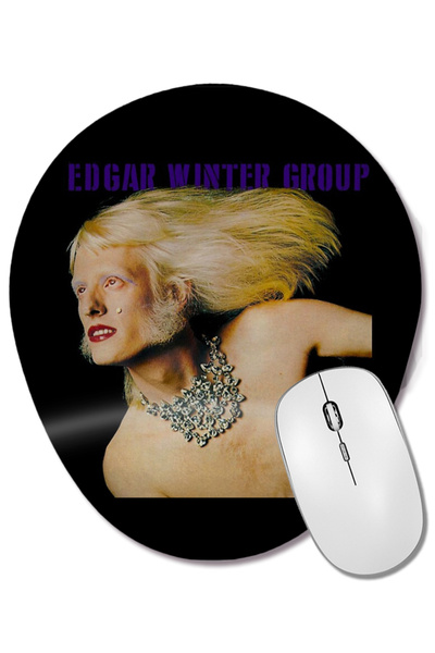 BASKI DÜNYASI Mouse Pad oval Edgar Winter Group cu suport pentru încheietura ...