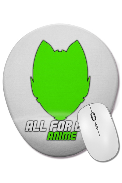 BASKI DÜNYASI AllForOne Anime Verde Οβάλ ποντίκι με υποστήριξη καρπού
