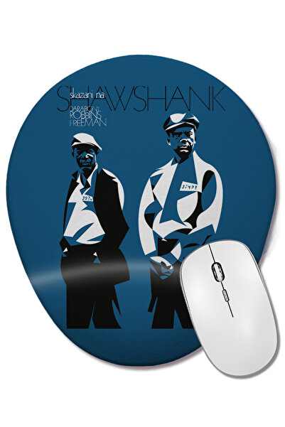 BASKI DÜNYASI Mouse Pad oval cu suport pentru încheietura mâinii Shawshank Re...