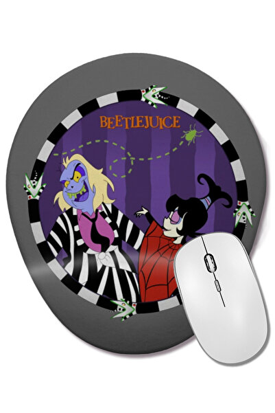 BASKI DÜNYASI Beetlejuice Quot Beetlejuice Lydia Quot Mouse Pad oval cu supor...