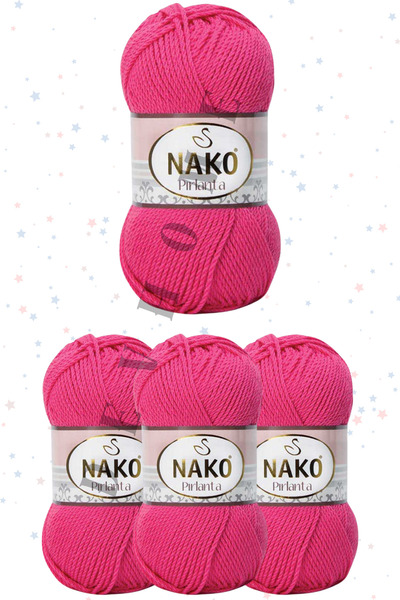 devhome Nako Diamond Ață de tricotat manuală Ață Amigurumi 4 buc. Culori mixt...