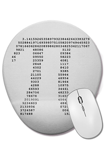 BASKI DÜNYASI Mouse Pad oval cu design special pentru matematică, cu suport p...