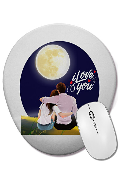 BASKI DÜNYASI Подарък за Свети Валентин за любимия човек 035 Овална подложка ...