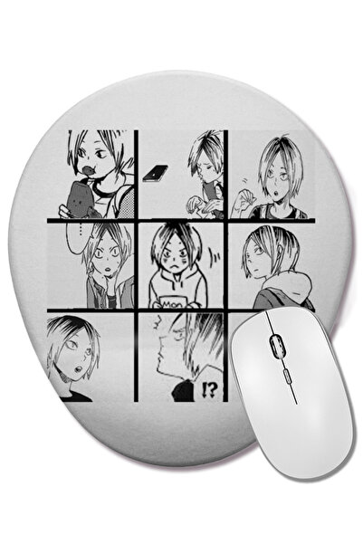 BASKI DÜNYASI Οβάλ ποντίκι με υποστήριξη καρπού Haikyuu Kenma