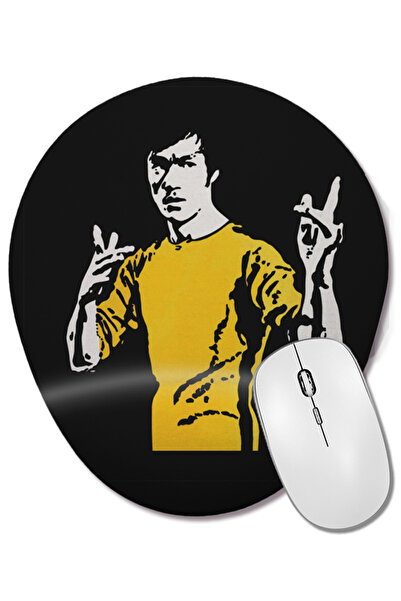 BASKI DÜNYASI Mouse Pad oval Bruce Lee cu suport pentru încheietura mâinii