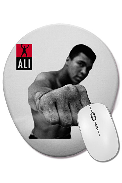 BASKI DÜNYASI Mouse Pad oval cu suport pentru încheietura mâinii Muhammad Ali...