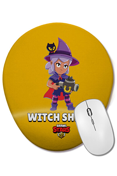 BASKI DÜNYASI Brawl Stars Witch Shelly Οβάλ ποντίκι με υποστήριξη καρπού
