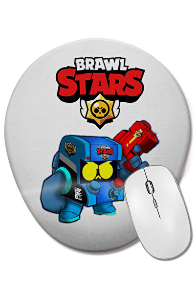BASKI DÜNYASI Mouse Pad oval Brawl Stars 8 cu suport pentru încheietura mâinii