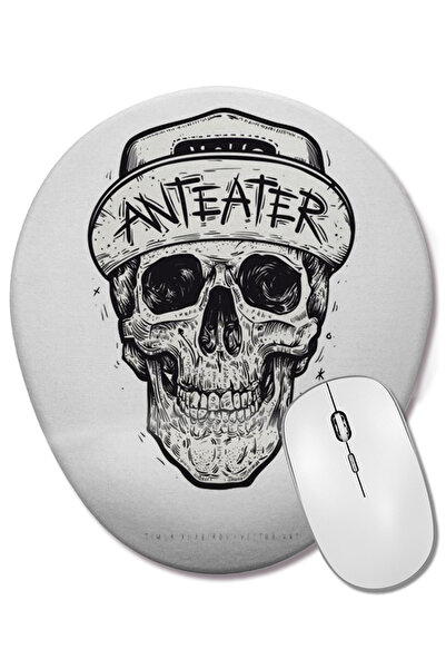 BASKI DÜNYASI Mouse Pad oval cu suport pentru încheietura mâinii Skull Bones