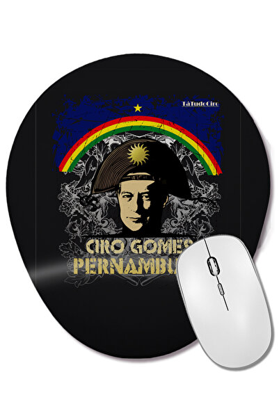 BASKI DÜNYASI Ciro Gomes Pernambuco Oval Mouse Pad with Wrist Support