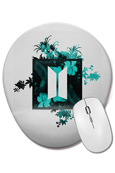 BASKI DÜNYASI Mouse Pad oval Bts Flower Fantasy Square cu suport pentru înche...