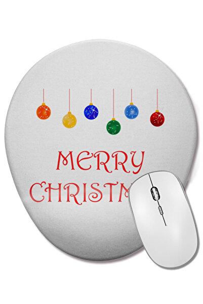 BASKI DÜNYASI Novogodišnji koncept Srećan Božić 010 Ovalna podloga za miša sa...