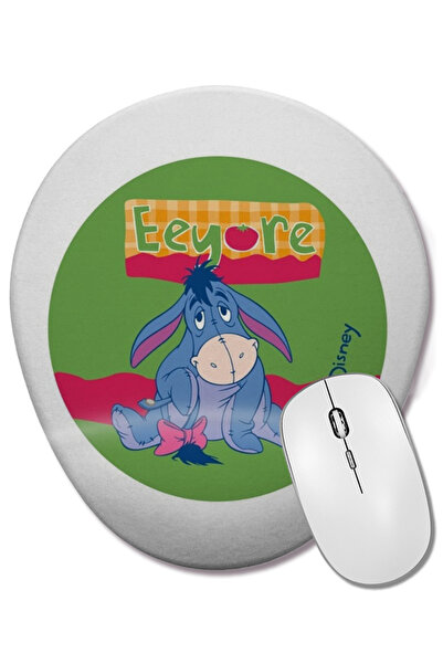BASKI DÜNYASI Winnie The Pooh Eeyore 03 Mouse Pad Oval cu Suport pentru Înche...