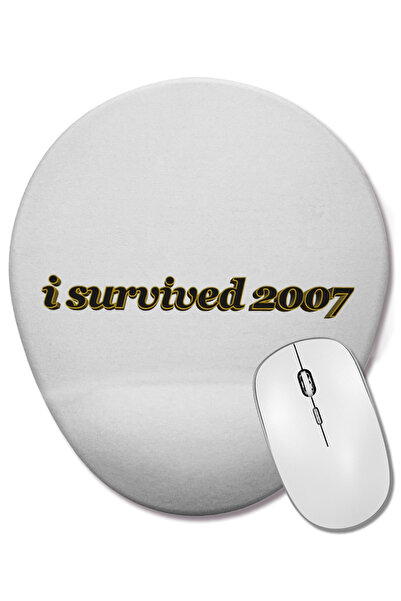 BASKI DÜNYASI Mouse Pad oval cu suport pentru încheietura mâinii, cu textul „...