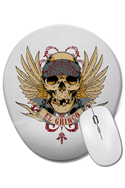 BASKI DÜNYASI Mouse Pad oval Gringo El Grıngo cu suport pentru încheietura mâinii