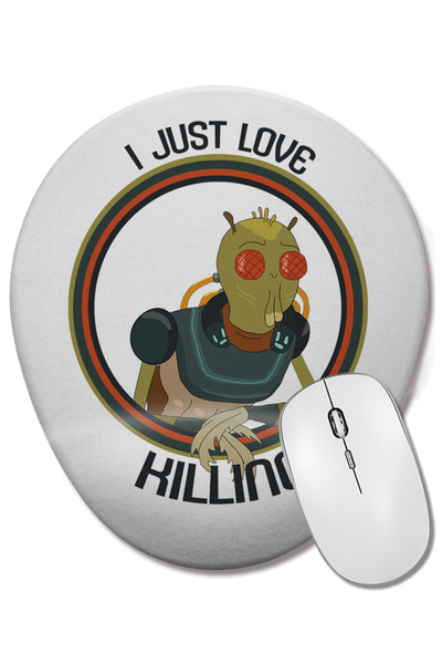 BASKI DÜNYASI Mouse Pad oval cu suport pentru încheietura mâinii, doar pentru...