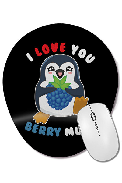 BASKI DÜNYASI Mouse Pad oval cu suport pentru încheietura mâinii, cu design d...