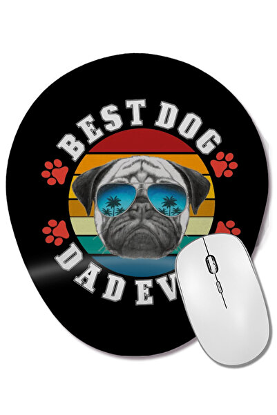 BASKI DÜNYASI Cel mai bun tată câine de toate timpurile Dog 09 Mouse Pad oval...
