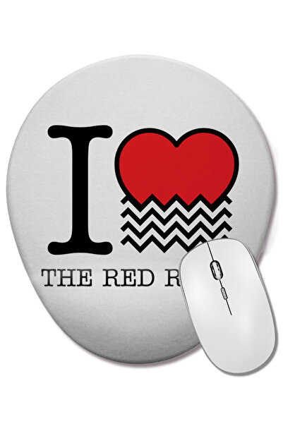 BASKI DÜNYASI Twin Peaks I love The Red Room Οβάλ ποντίκι με υποστήριξη καρπού