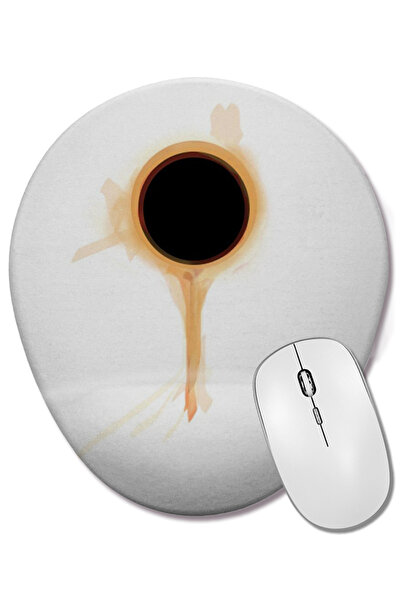 BASKI DÜNYASI Mouse Pad oval The Ringed Sun cu suport pentru încheietura mâinii