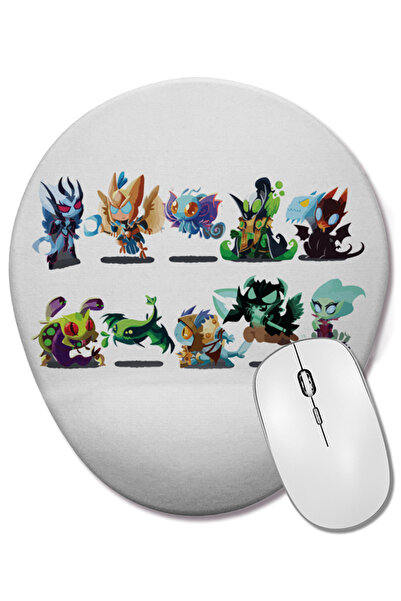 BASKI DÜNYASI Dota 2 Heroes Cartoons Οβάλ ποντίκι με υποστήριξη καρπού