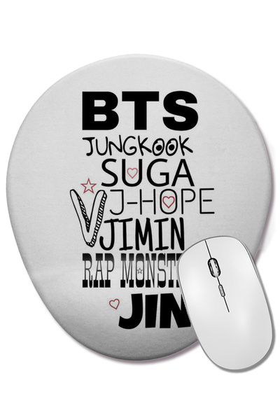 BASKI DÜNYASI Οβάλ ποντίκι ποντικοπολλαπλής χρήσης με στήριγμα καρπού