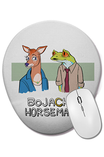 BASKI DÜNYASI Mouse Pad oval BoJack Horseman cu suport pentru încheietura mâinii