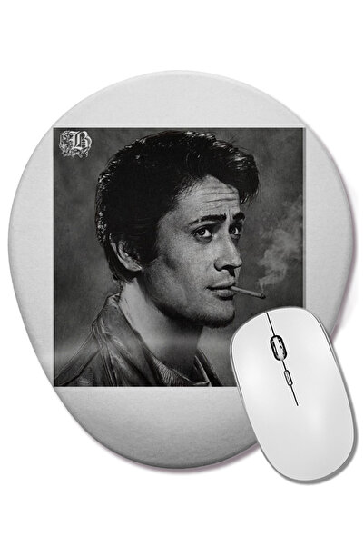 BASKI DÜNYASI Mouse Pad oval Cüneyt Arkın cu suport pentru încheietura mâinii