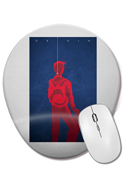 BASKI DÜNYASI Οβάλ ποντίκι ποντικοπολίτη με υποστήριξη καρπού Spider Man 20 I...