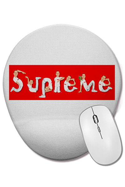 BASKI DÜNYASI Supreme 01 Mouse Pad oval cu suport pentru încheietura mâinii