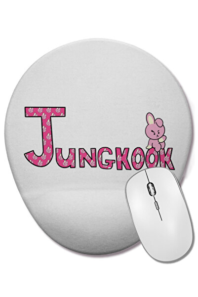 BASKI DÜNYASI Bts întâlniți-vă cu Bt21 Jingkook Mouse Pad oval cu suport pent...