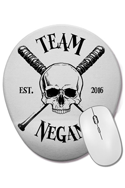BASKI DÜNYASI Mouse Pad oval The Walking Dead Team Negan Lucille cu suport pe...