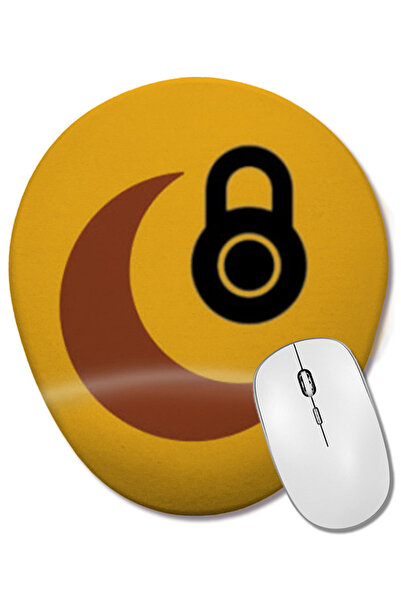 BASKI DÜNYASI Mouse Pad oval Safemoon Crypto cu suport pentru încheietura mâinii