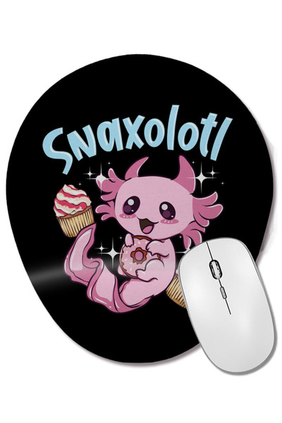 BASKI DÜNYASI Snaxolotl Funny Axolotl Sweets Snacks Desserts Pun Wrist Suppor...