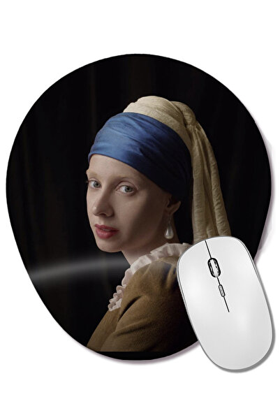 BASKI DÜNYASI Mouse Pad oval cu suport pentru încheietura mâinii, pentru fete...
