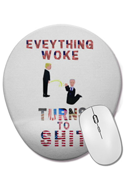 BASKI DÜNYASI Totul se transformă în urăchi Donald Trump Mouse Pad oval cu su...