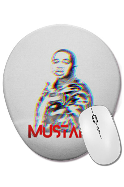 BASKI DÜNYASI Οβάλ ποντίκι υπολογιστή Mustard Music με στήριγμα καρπού