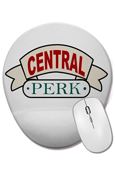 BASKI DÜNYASI Mouse Pad oval Friends Central Perk Phoebe Joey cu suport pentr...