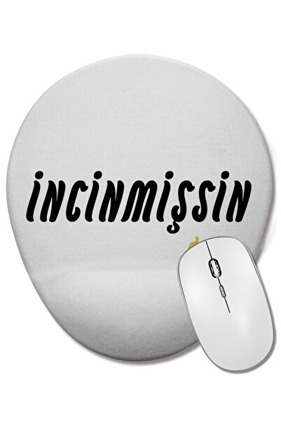 BASKI DÜNYASI Mouse Pad oval cu suport pentru încheietura mâinii, a spusți că...