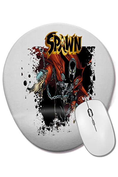 BASKI DÜNYASI Mouse Pad oval Spawn cu suport pentru încheietura mâinii